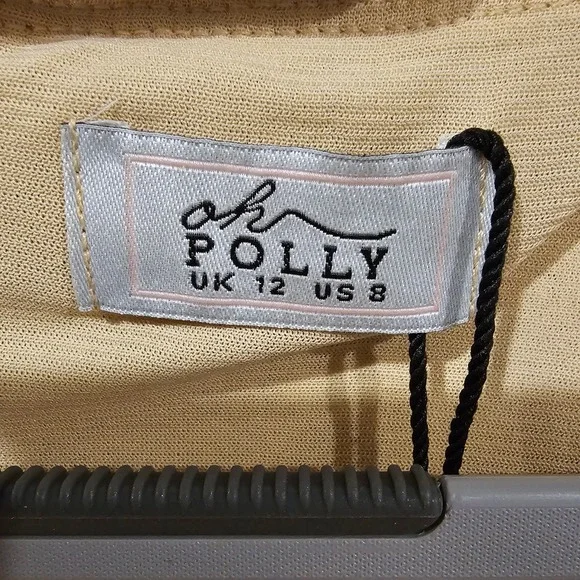 Oh Polly Sephina Gold Sequin Long Sleeve Mini Dress Sweetheart Neck Size 8 NEW - Picture 4 of 12